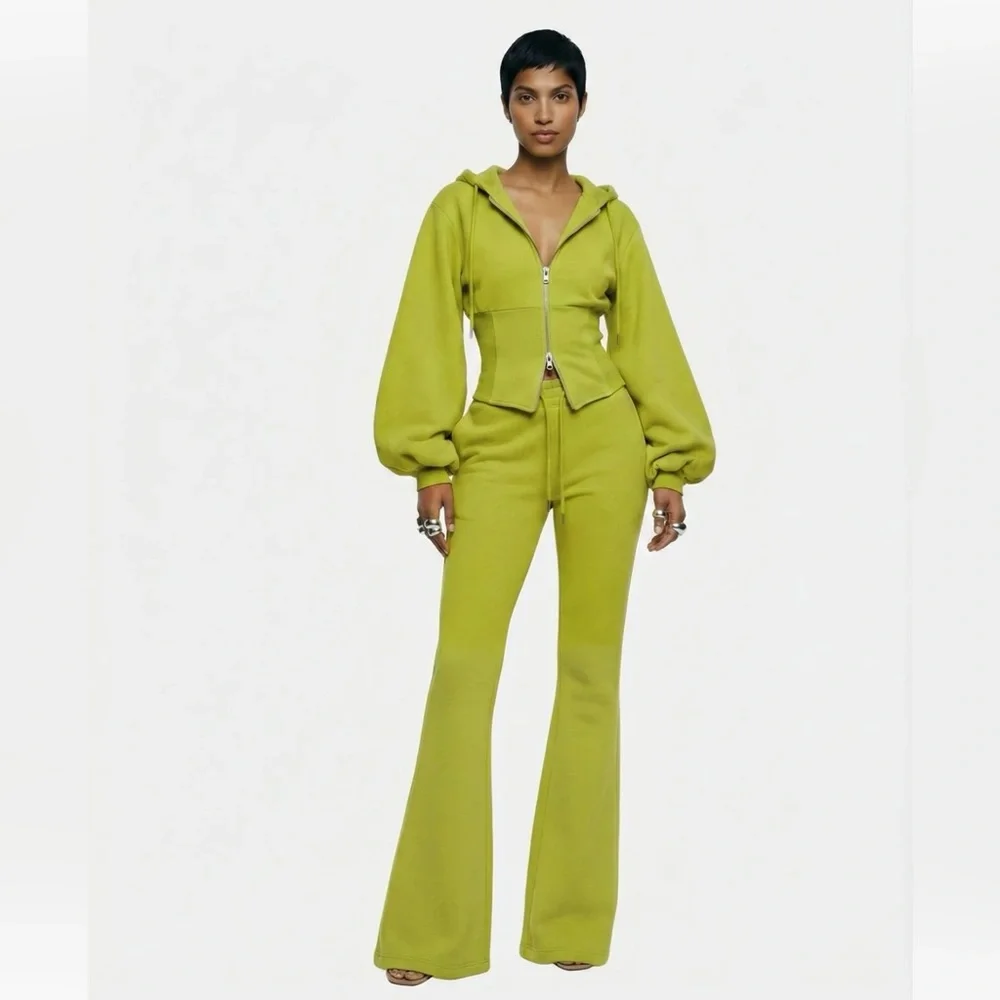 Hanifa Courtni Hoodie and Flare Sweatpants Set - Picture 2 of 2